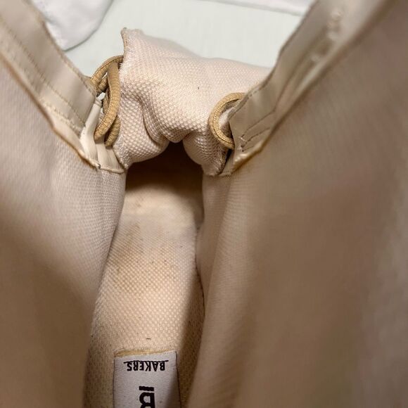 Baker’s Y2K Suede Nylon High Heel Ankle Boots Stylish Beige and Brown Size 8 1/2 - Picture 12 of 14